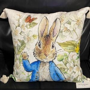 Easter Peter Rabbit Decorative Pillow - Easter Pillow - Peter Rabbit Pillow
